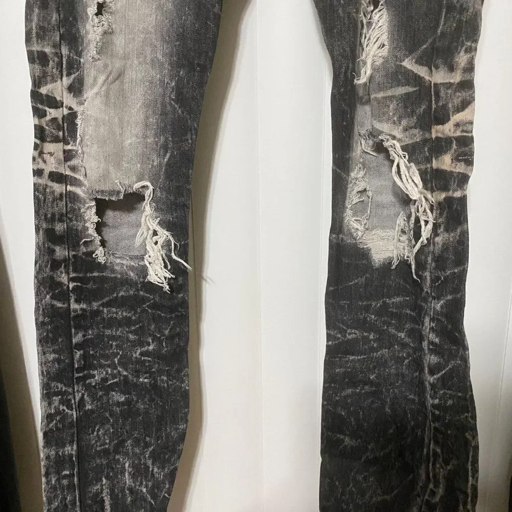 Mousai MENS black distressed jeans